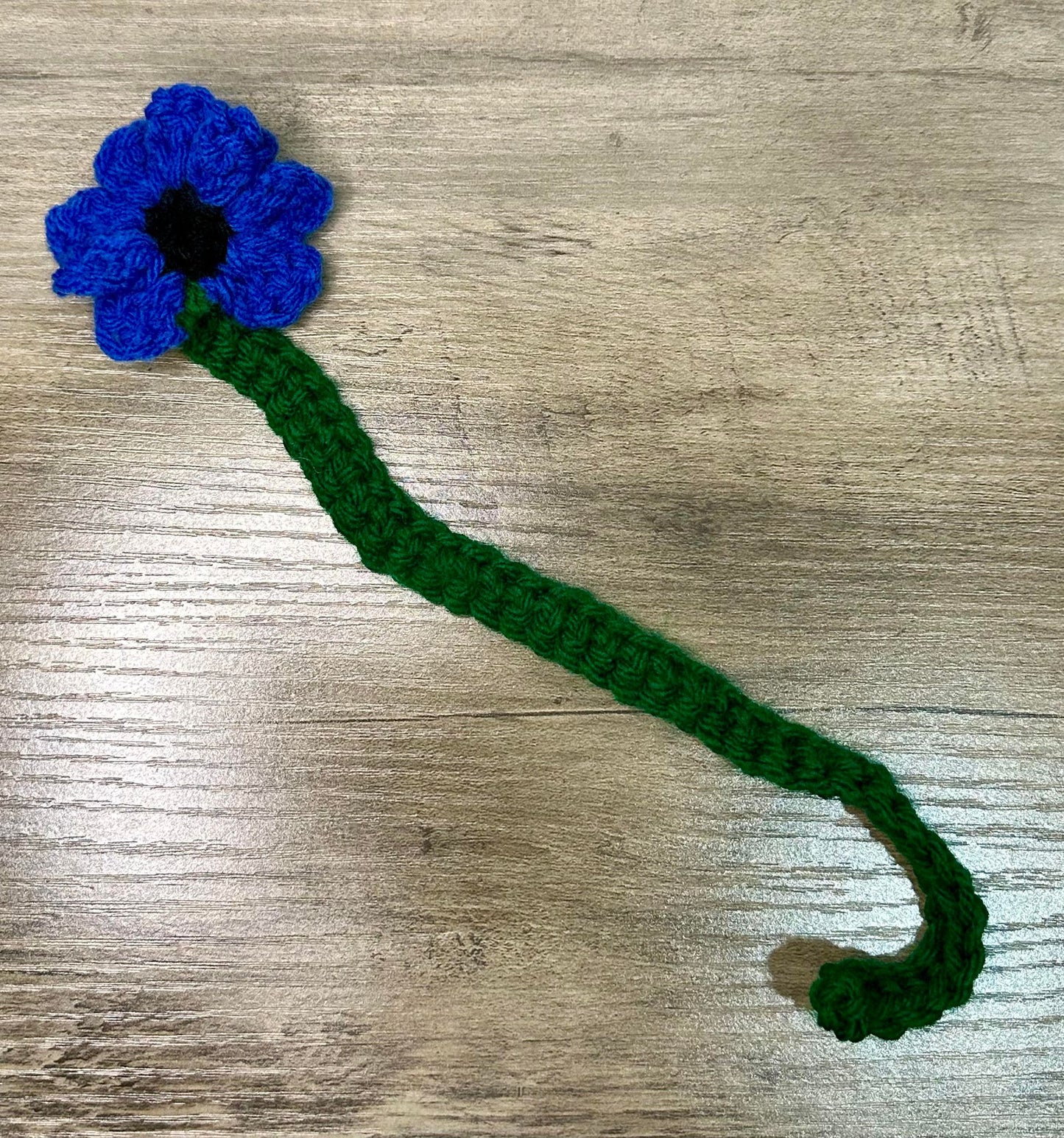 Hand Made Flower Yarn Book Mark